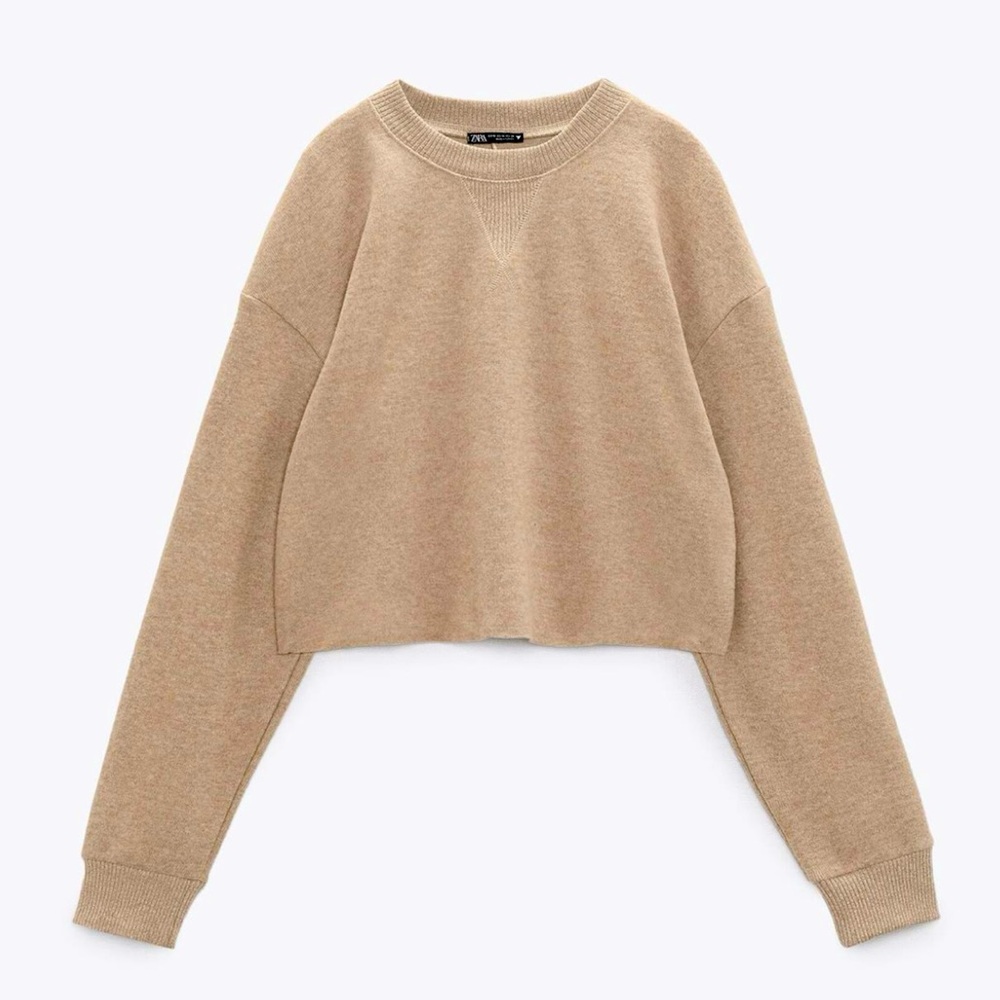ZARA SOFT KNIT CROPPED TOP!  WORN 1X!